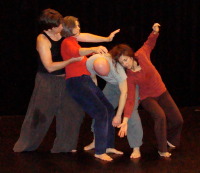 Contact Improv Dancers in Action